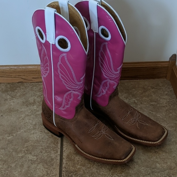 pink mens cowboy boots